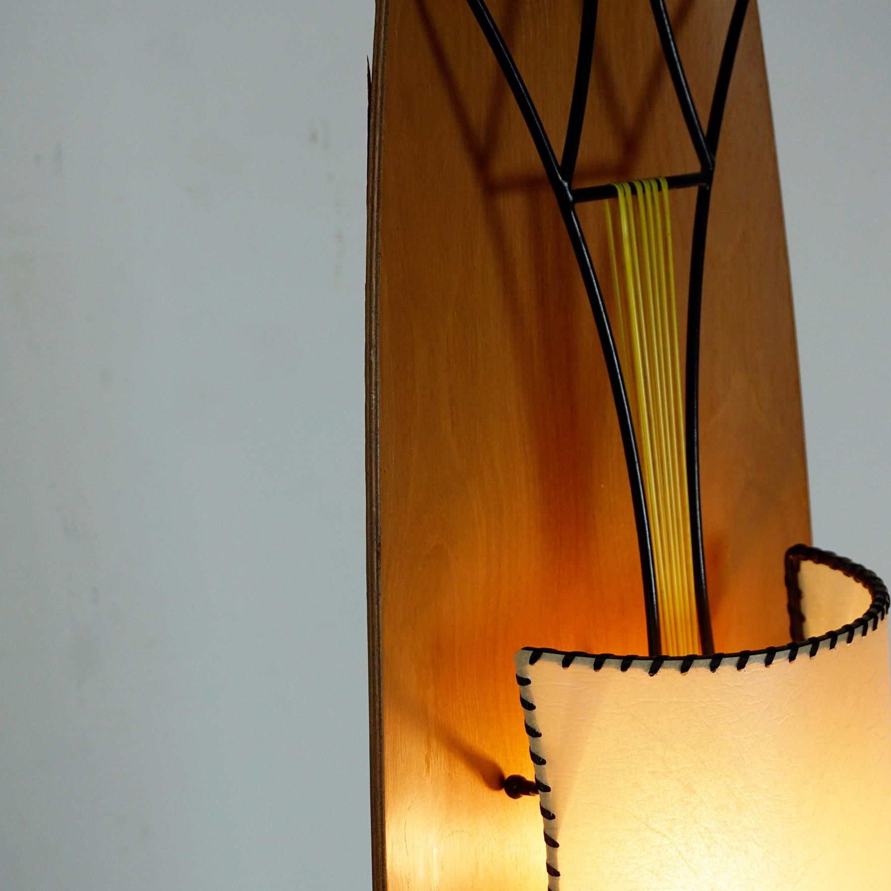 Italian Midcentury Marble and Wood Totem Floor Lamp by Goffredo Reggiani 2
