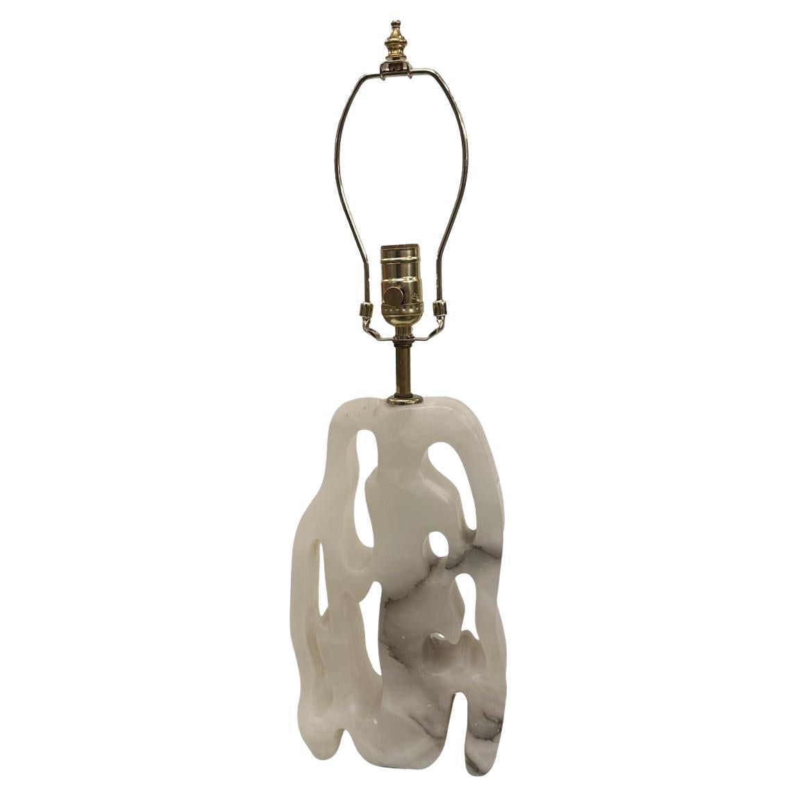 Italian Midcentury Marble Lamp For Sale