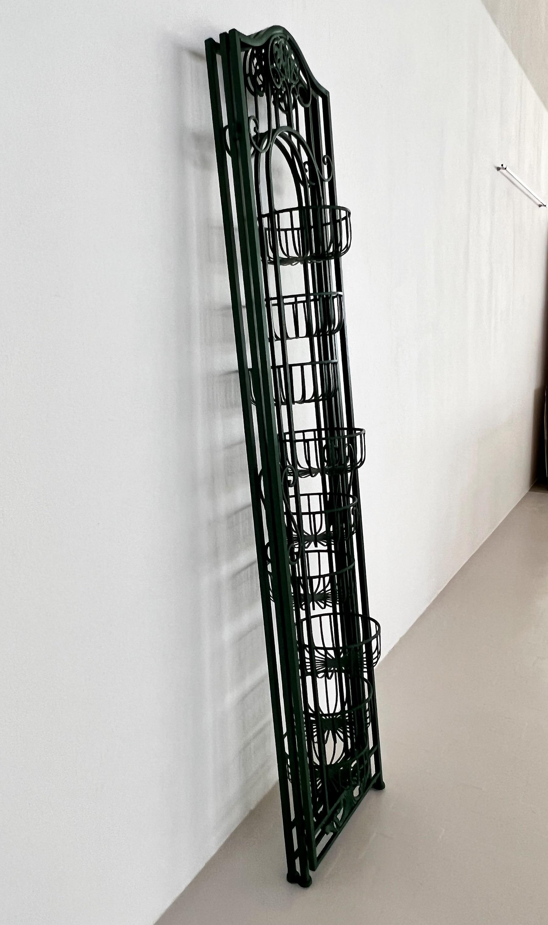 Italian Mid-Century Metal Plant Stand or Room Divider for Nine Plants, 1980s 5