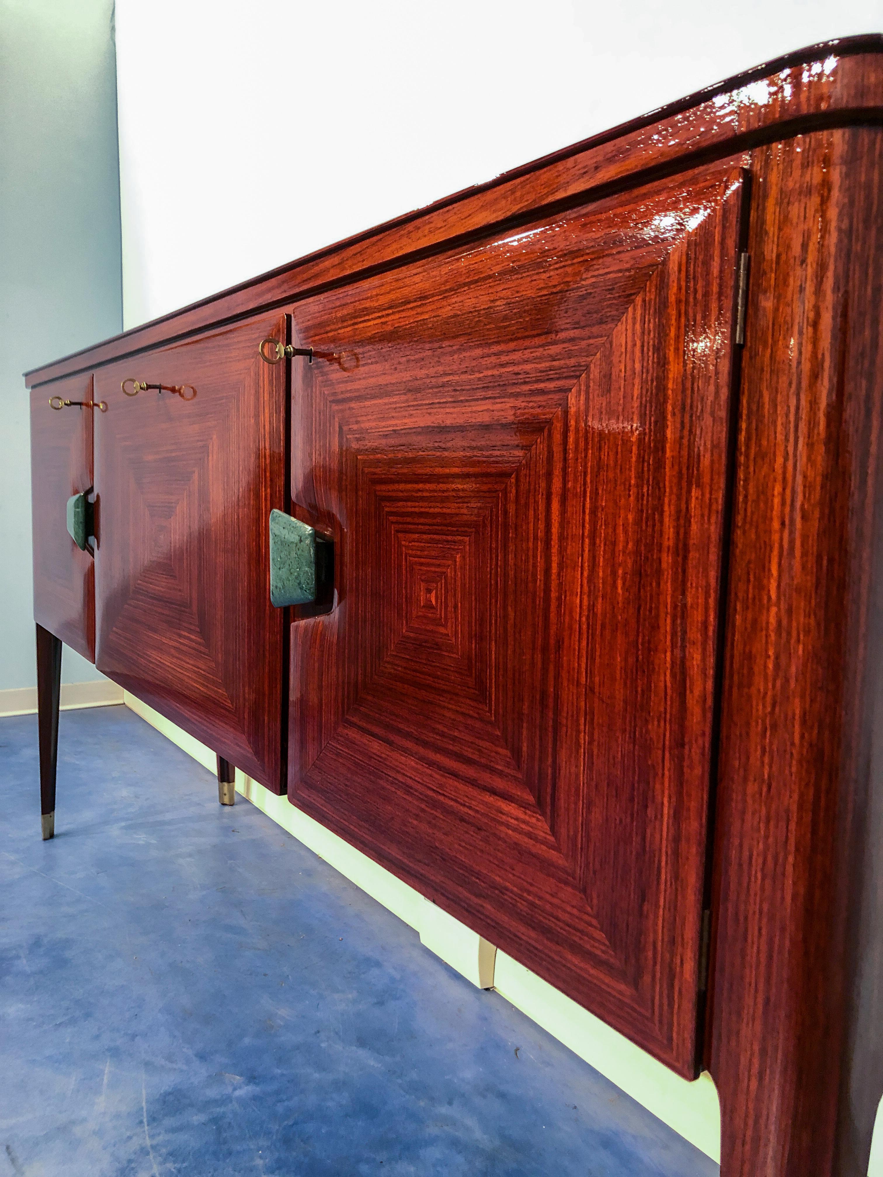 Italian Mid-Century Modern Rosewood Sideboard by Vittorio & Plinio Dassi, 1950s 4