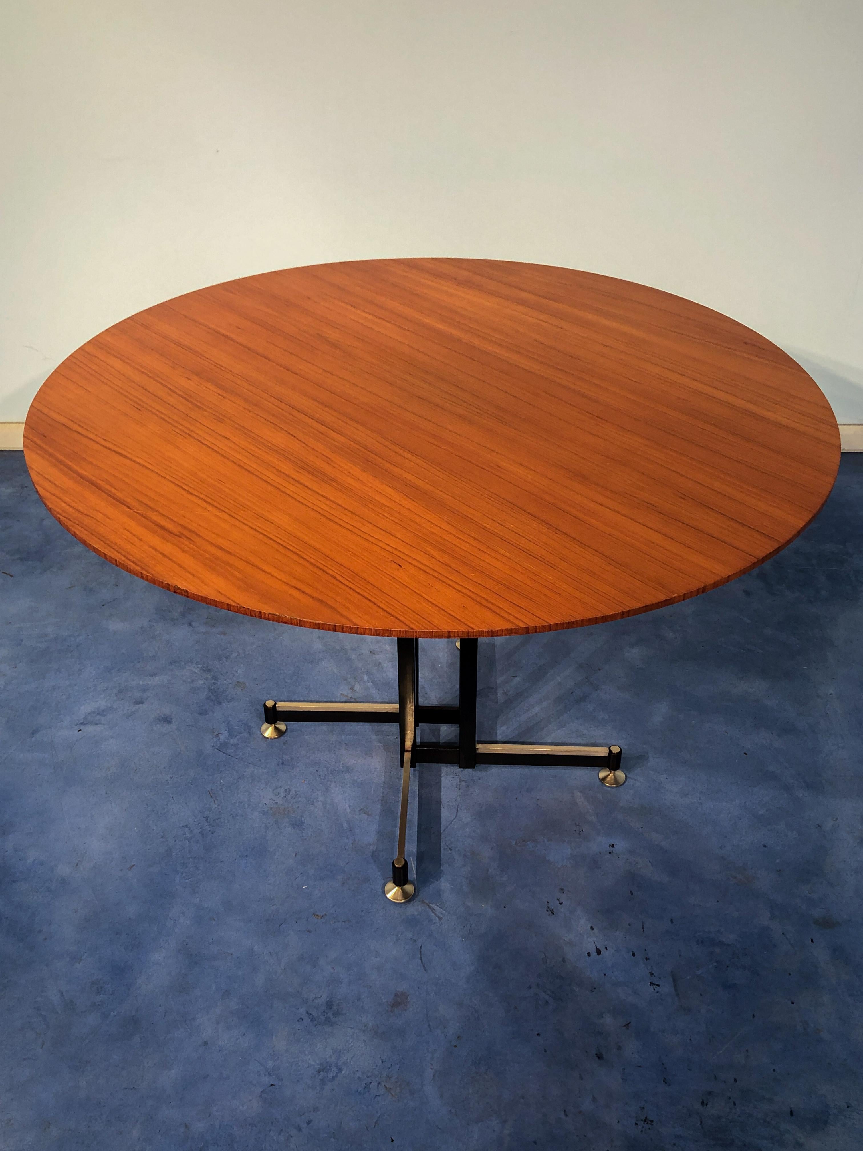 Italian Mid-Century Modern Teak Set with Sideboard, Table, Chairs, 1960s 8