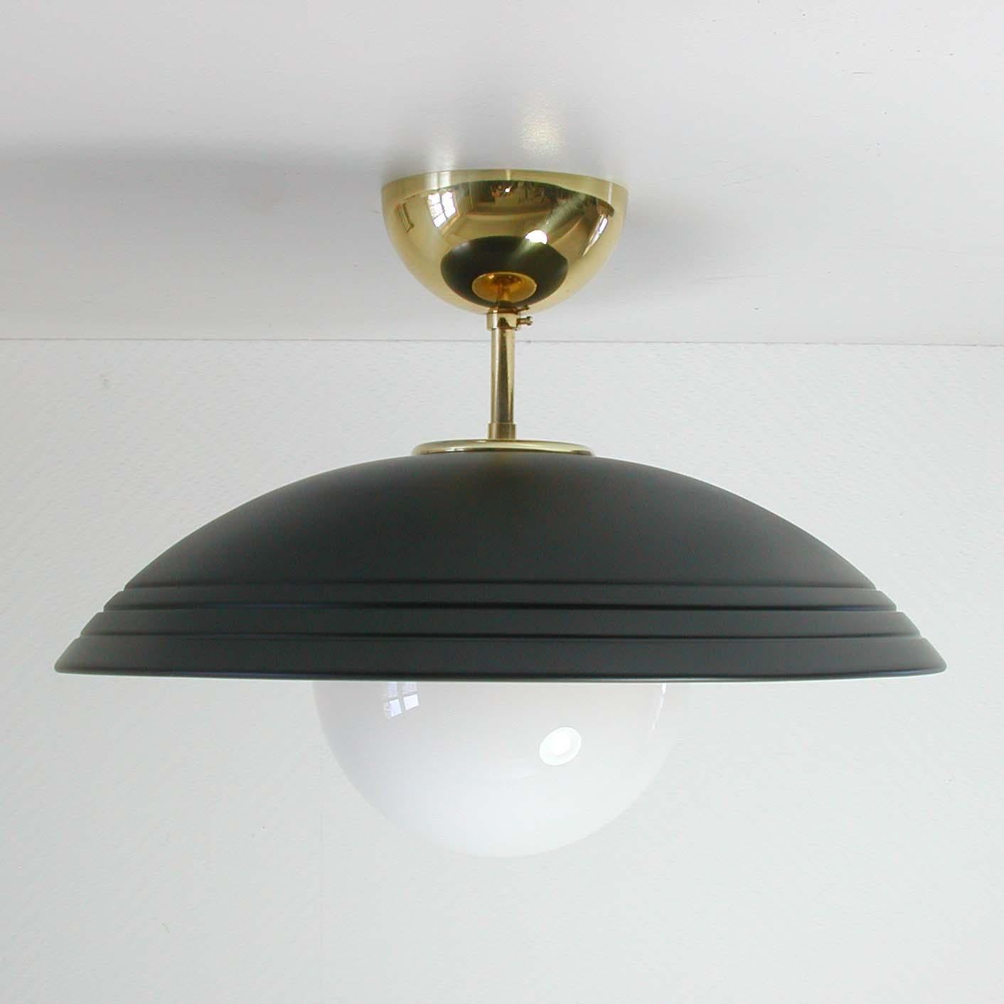 mid century flush mount ceiling light