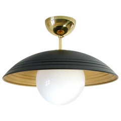 Italian Midcentury Moon Orbit Flush Mount Ceiling Light, 1960s