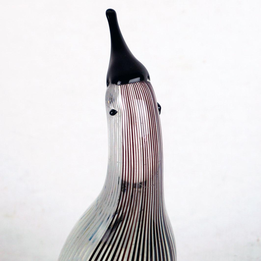 Italian Midcentury Murano Glass Bird by Dino Martens for Aureliano Toso  In Good Condition In Vienna, AT