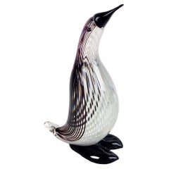 Italienischer Murano-Glasvogel aus der Jahrhundertmitte von Dino Martens für Aureliano Toso 