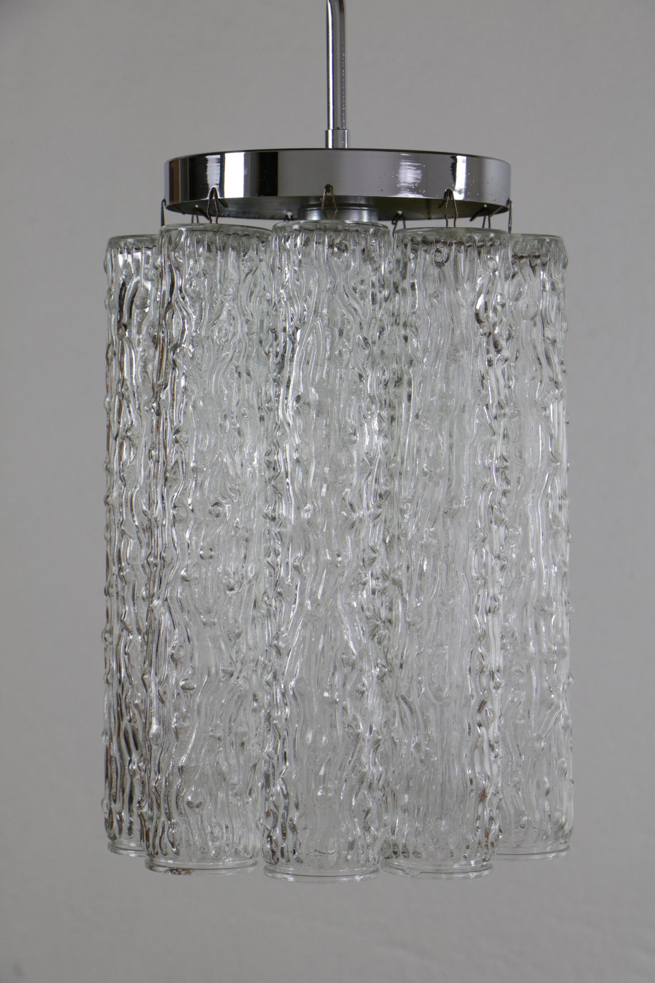 Mid-20th Century Italian Midcentury Murano Glass Chandelier, Venini 