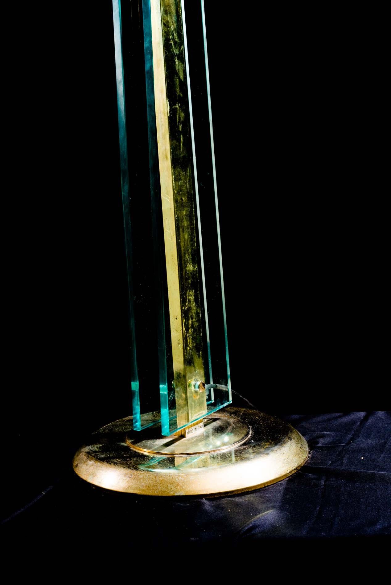 Italian Midcentury Murano Glass Floor Lamp by Pietro Chiesa Fontana Arte, 1940s For Sale 3