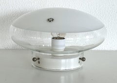 Florero italiano de cristal de Murano de mediados de siglo de Roberto Pamio para Leucos, 1970