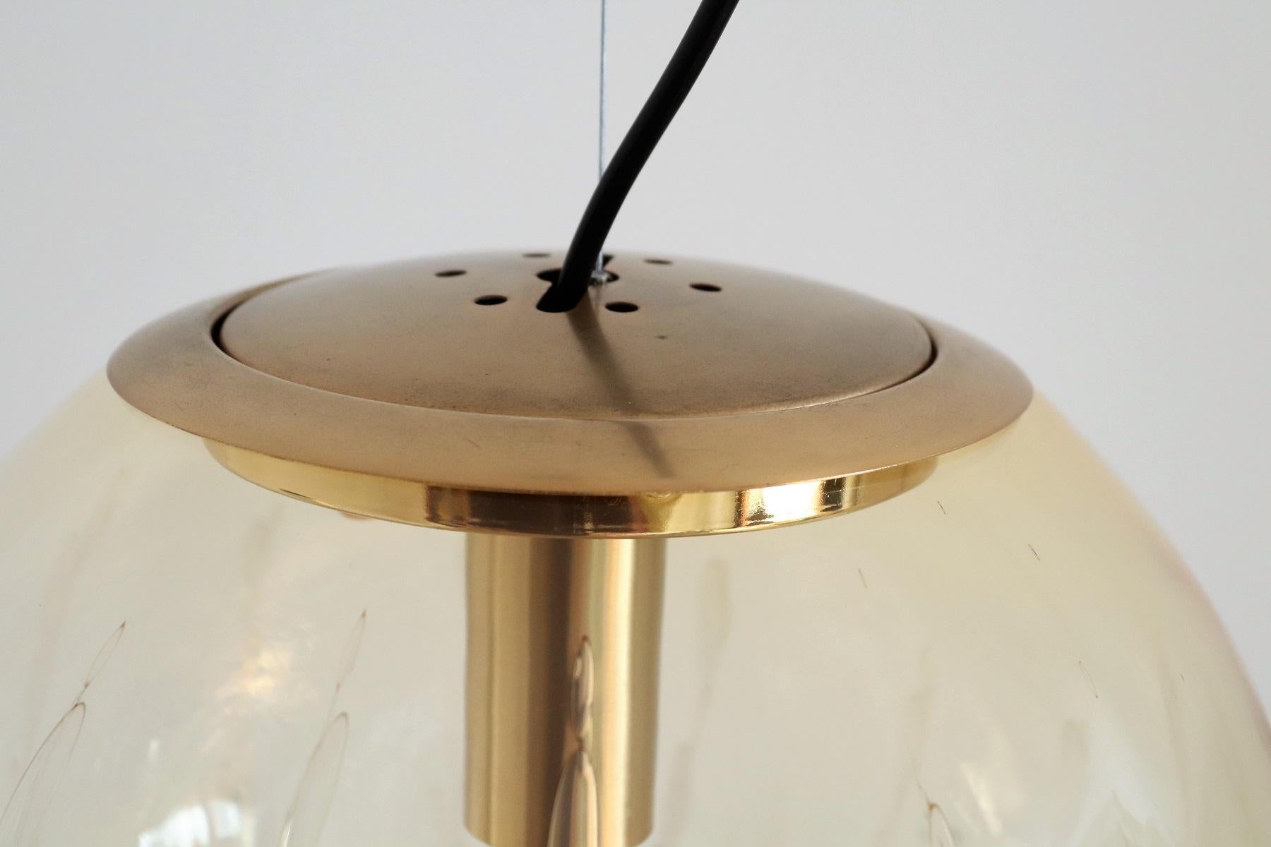 Italian Midcentury Murano Glass Sphere Pendant Lamp by La Murrina, 1970s 4