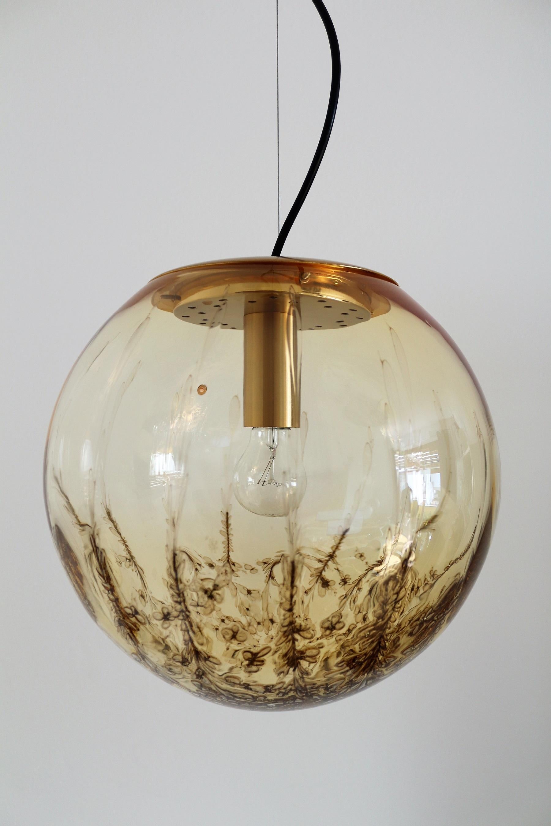 Italian Midcentury Murano Glass Sphere Pendant Lamp by La Murrina, 1970s 5