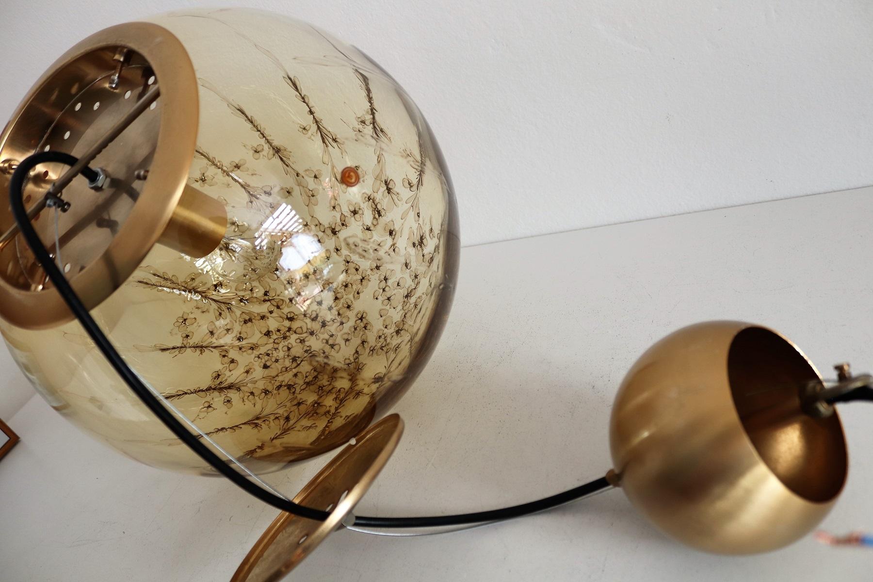 Italian Midcentury Murano Glass Sphere Pendant Lamp by La Murrina, 1970s 8