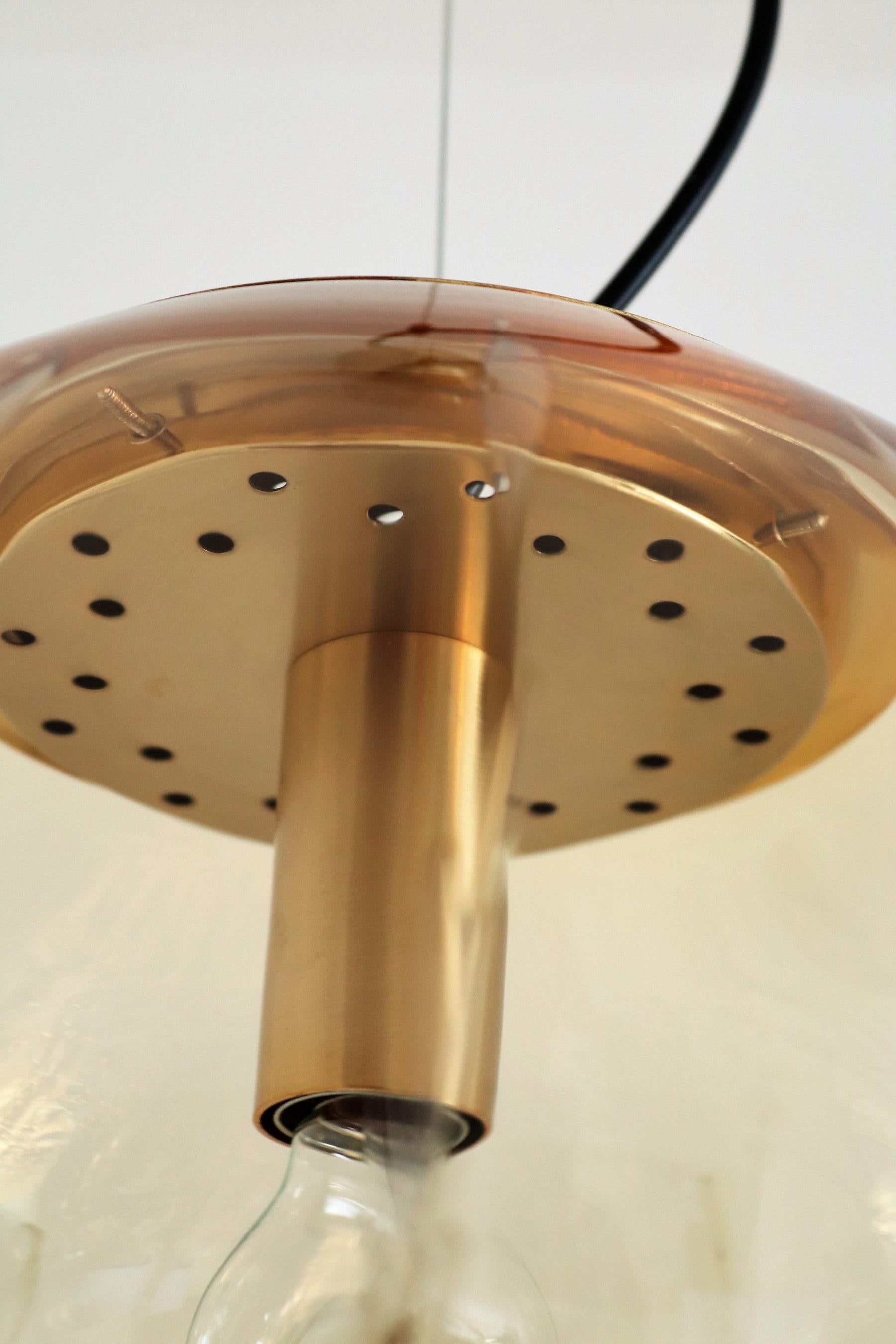 Italian Midcentury Murano Glass Sphere Pendant Lamp by La Murrina, 1970s 3