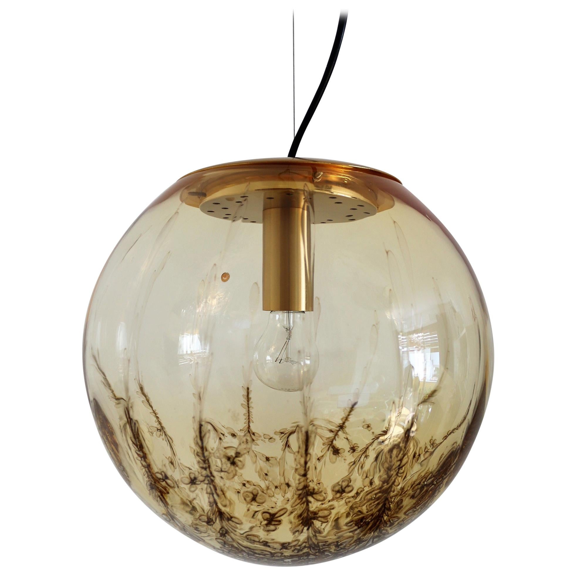 Italian Midcentury Murano Glass Sphere Pendant Lamp by La Murrina, 1970s