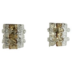 Italian Midcentury Murano Glass Wall Sconces by Zero4, 1970s, Set of two