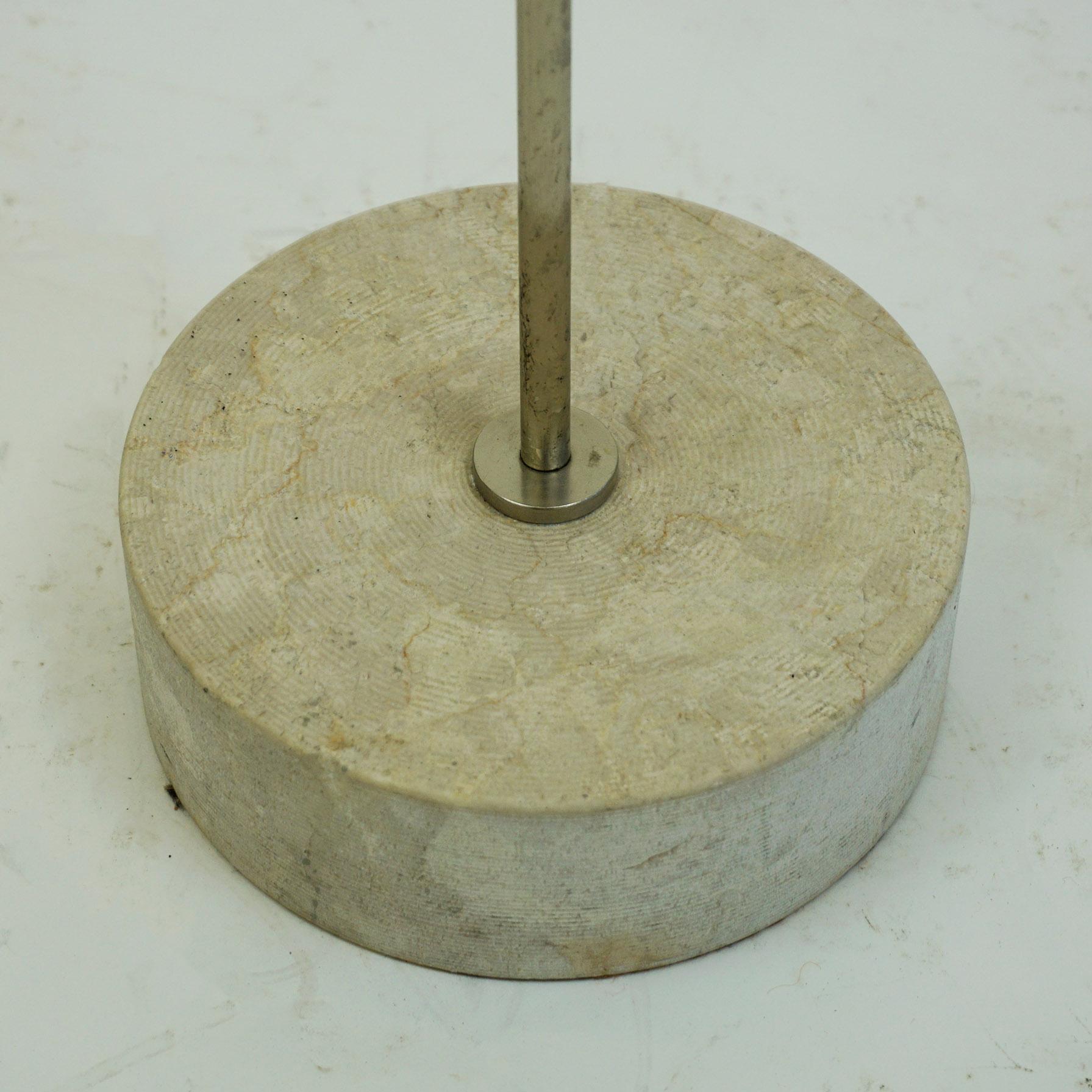 Italian Midcentury Nickel-Plated Floor Lamp Model 387 by Tito Agnoli for Oluce 3