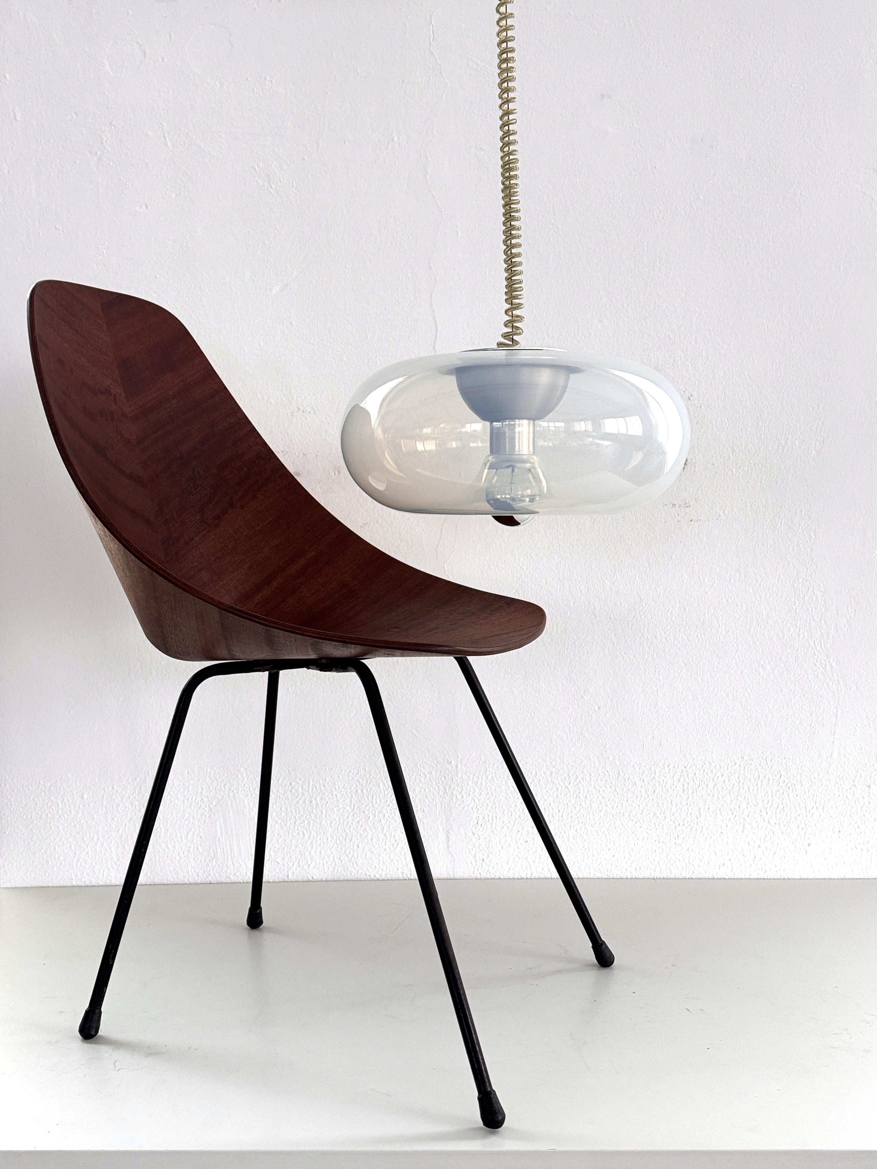 Lampe suspendue en opaline MEDUSA par Carlo Nason pour Leucos, 1970 en vente 2