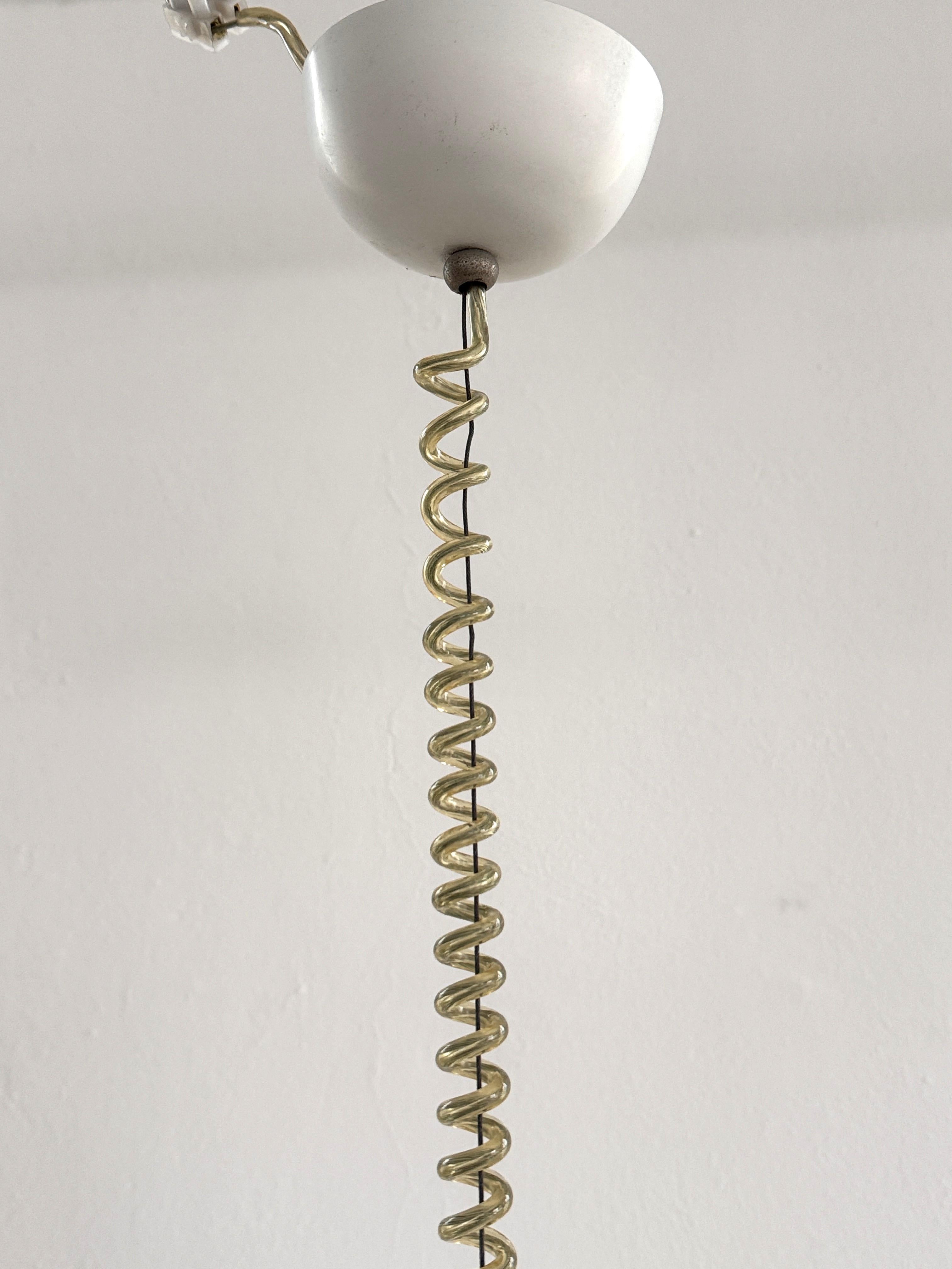 Lampe suspendue en opaline MEDUSA par Carlo Nason pour Leucos, 1970 en vente 4