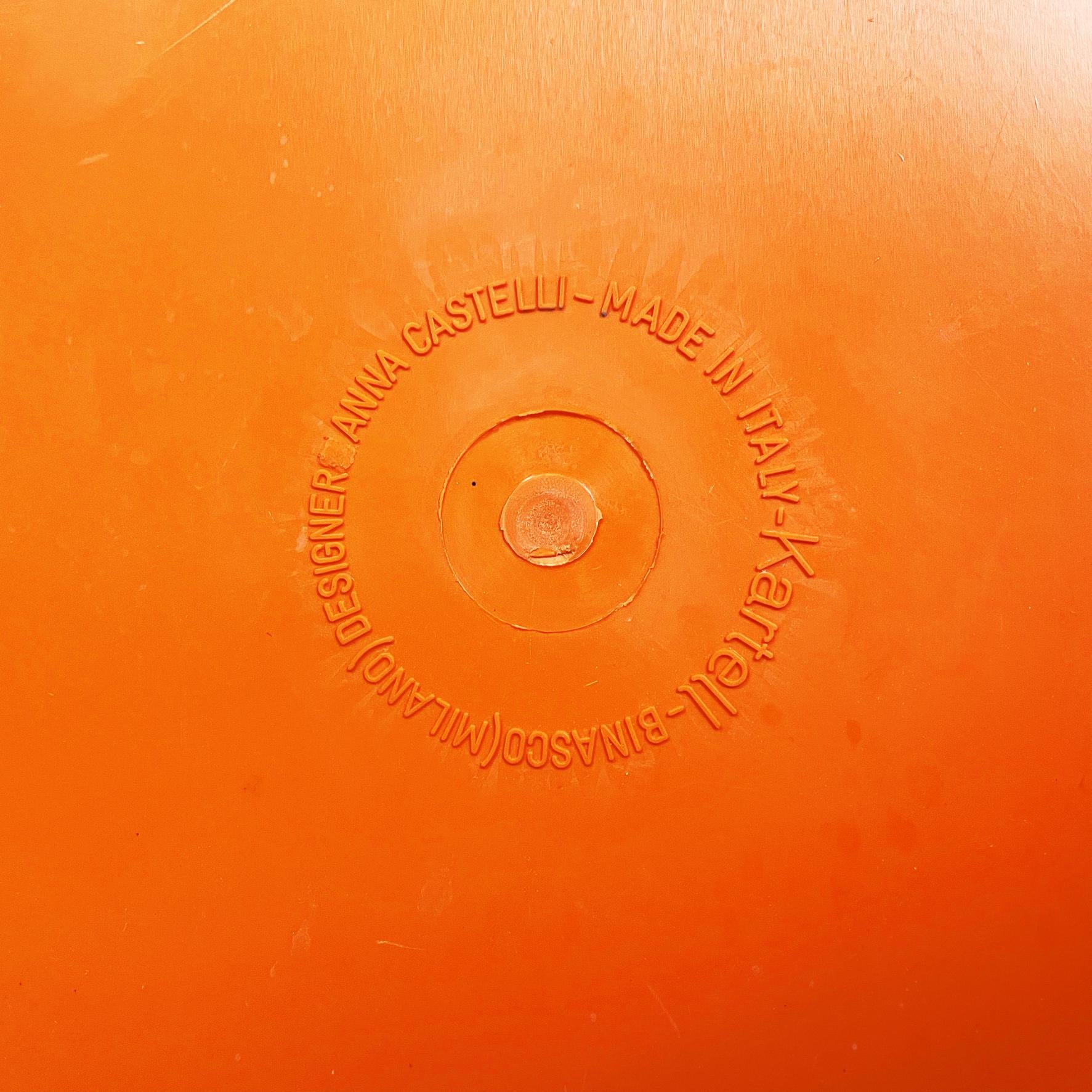 Italian Midcentury Orange Plastic Chest of Drawers by Castelli for Kartell, 1970 8