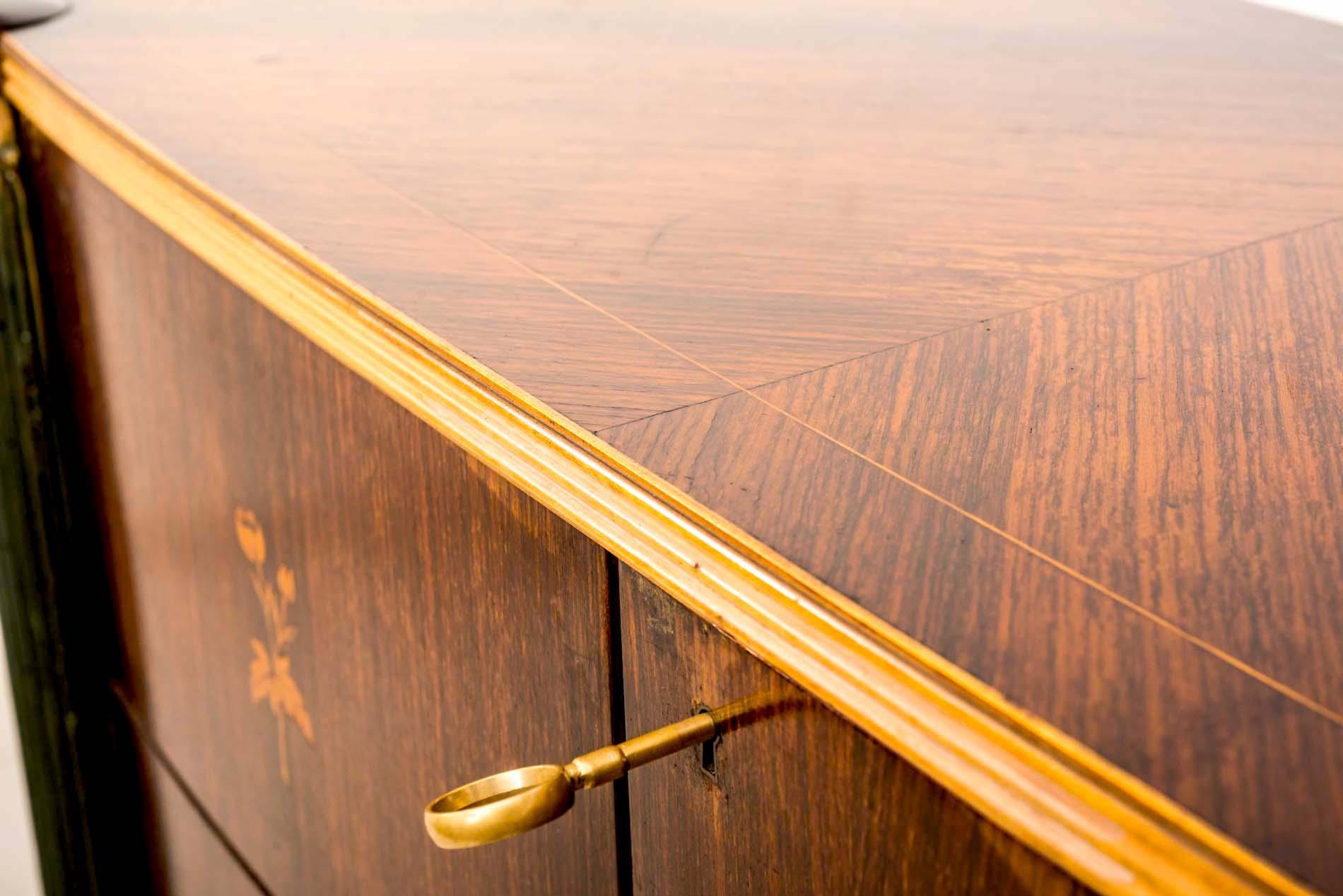 Italian Midcentury Oval Shaped Rare Bar Cabinet or Sideboard by Pierluigi Colli 8