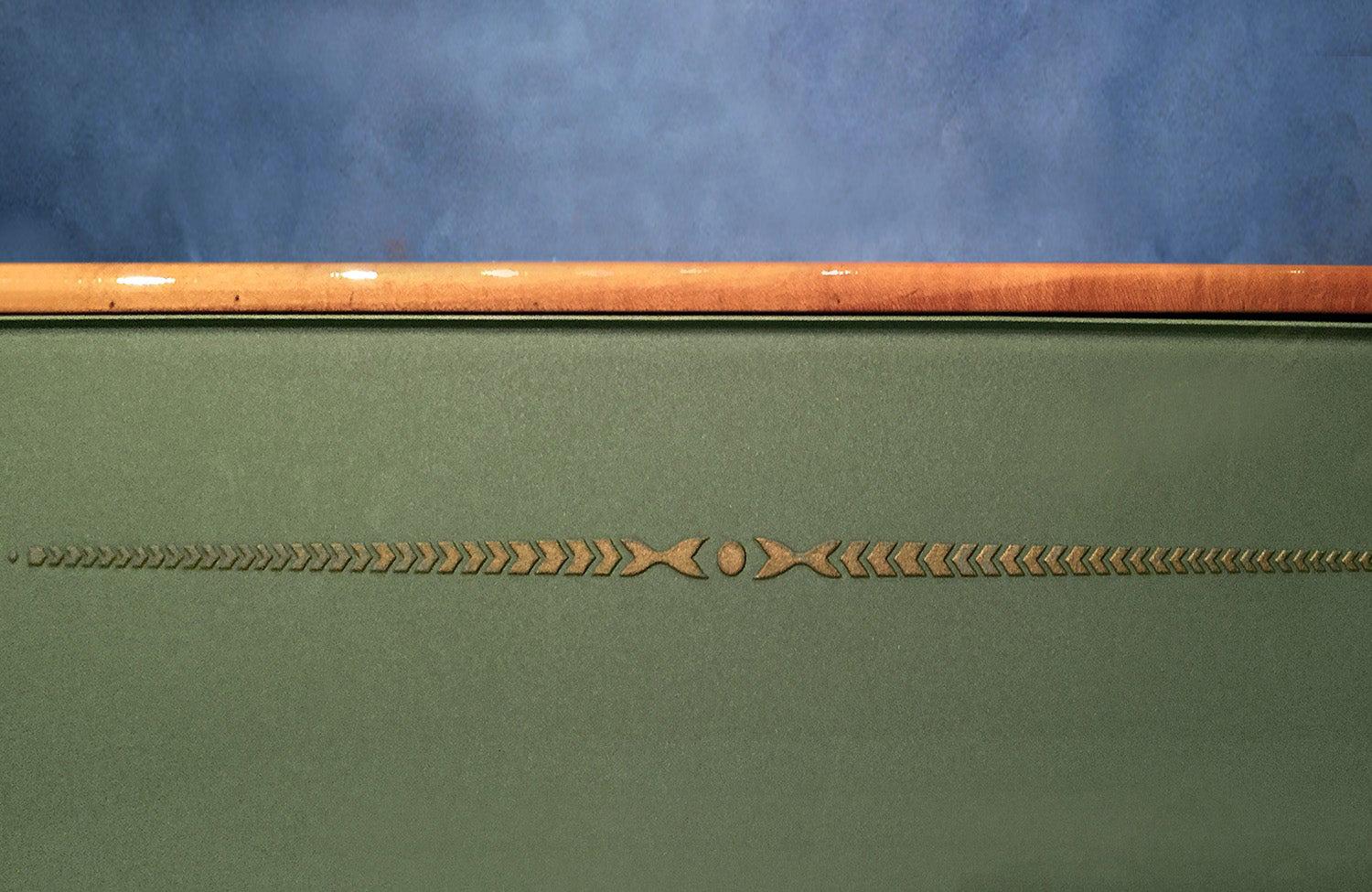 Italian Midcentury Parchment Sideboard by Giovanni Gariboldi, 1950s 7