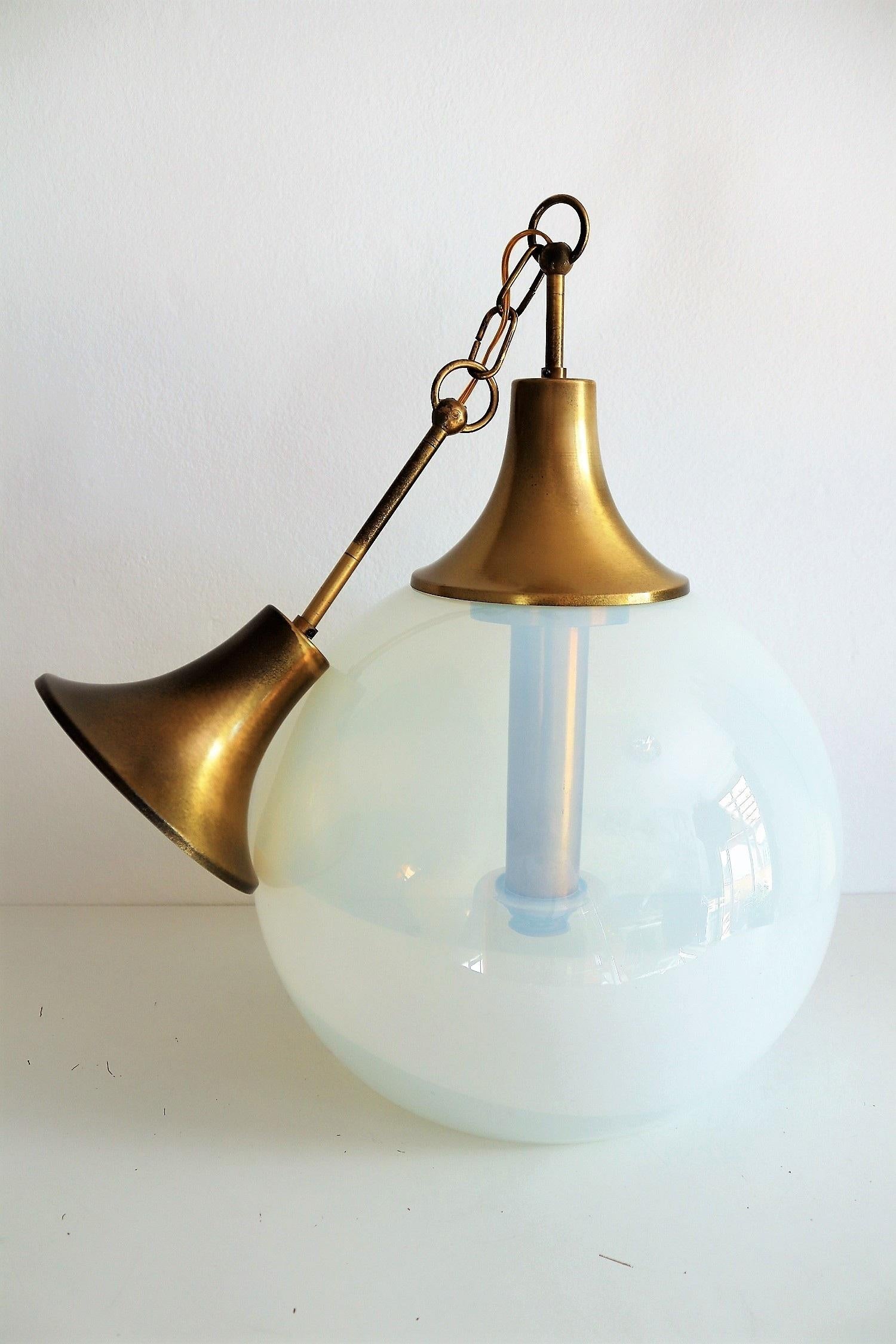 Italian Midcentury Pendant Lamp Designed by Carlo Nason for AV Mazzega, 1960s 4