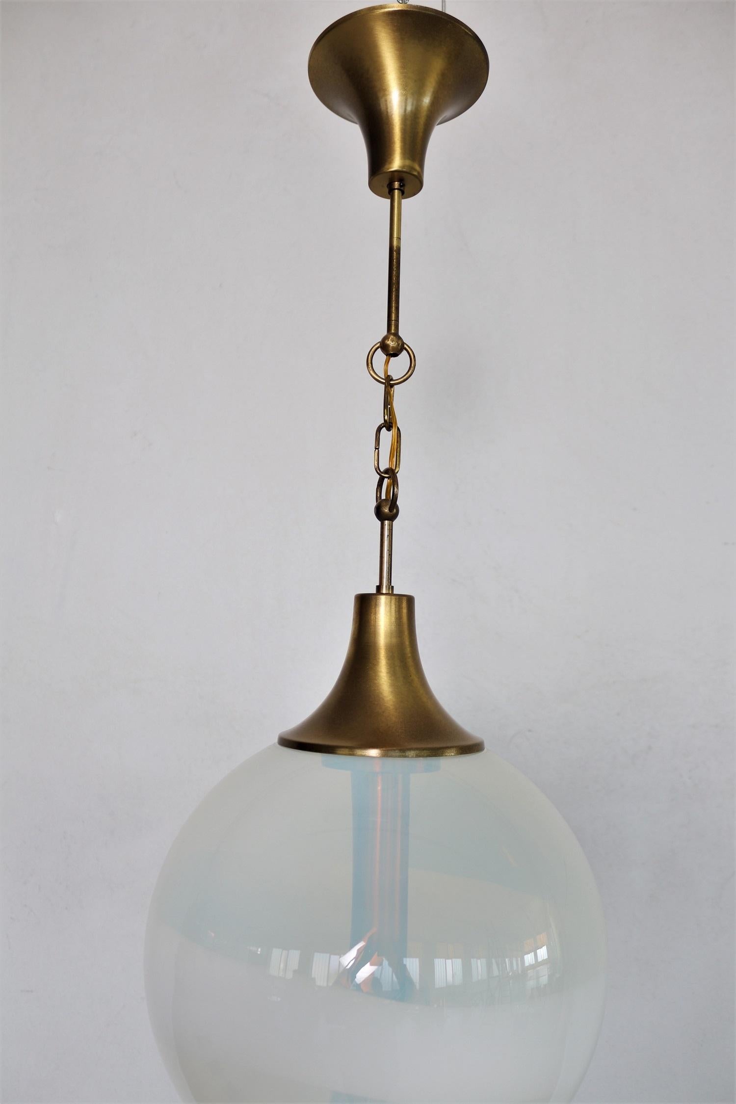 Mid-20th Century Italian Midcentury Pendant Lamp Designed by Carlo Nason for AV Mazzega, 1960s