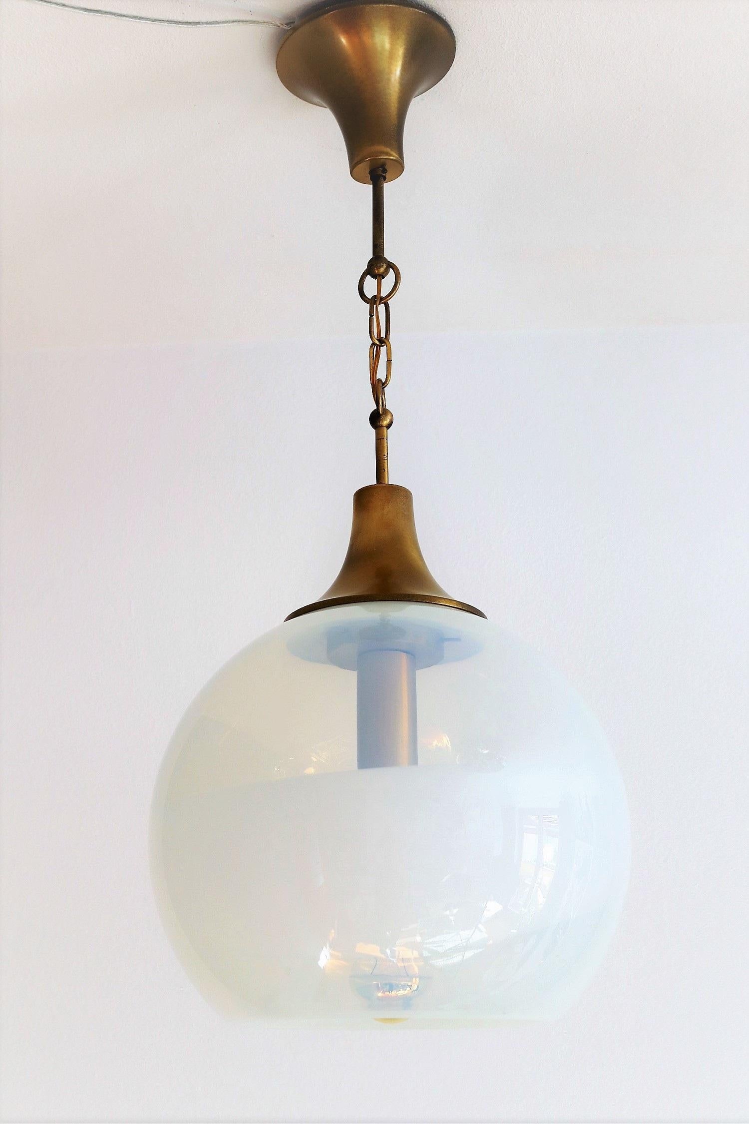 Italian Midcentury Pendant Lamp Designed by Carlo Nason for AV Mazzega, 1960s 2