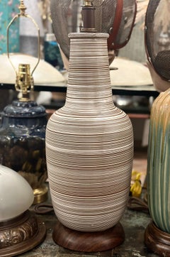 Italian Midcentury Porcelain Lamp