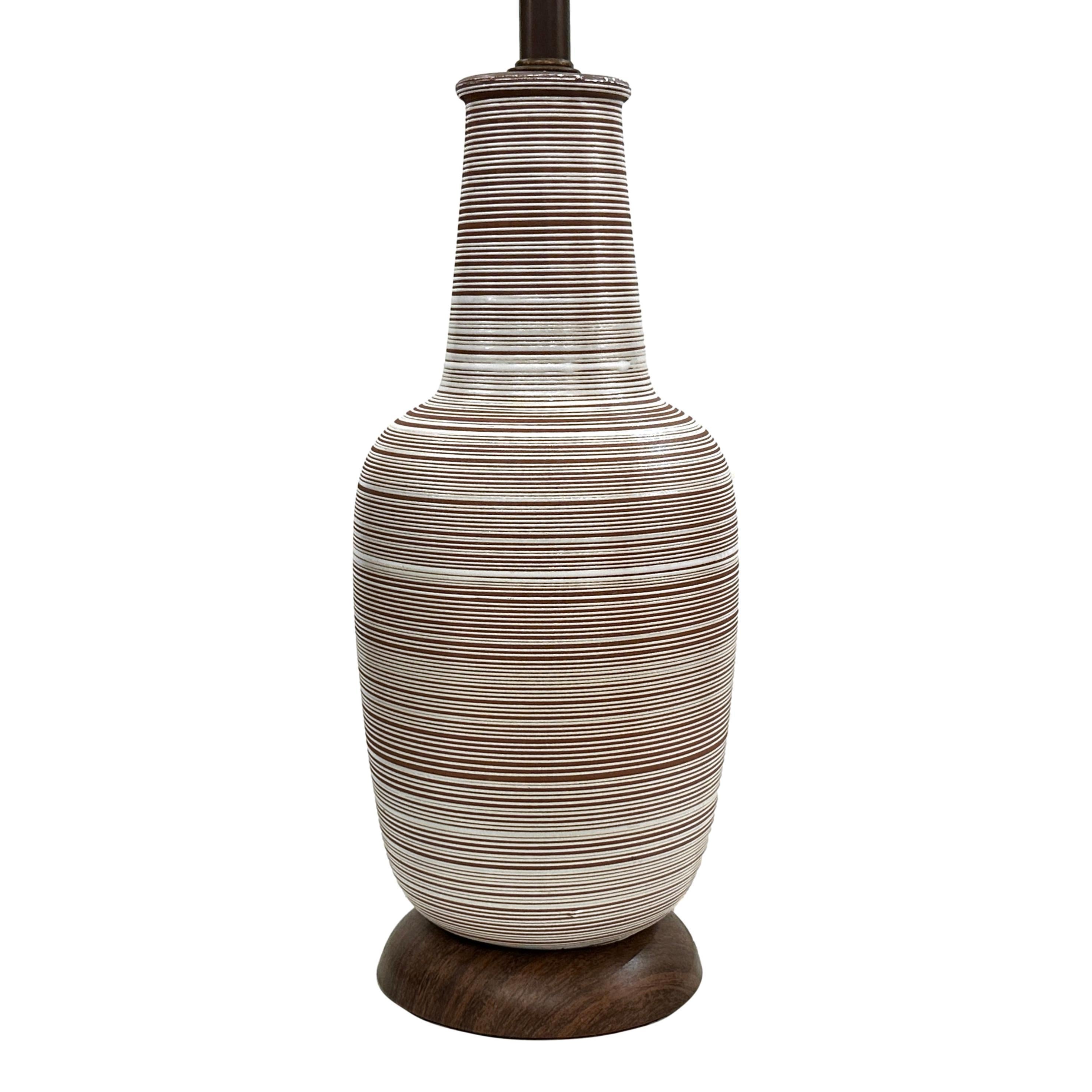 Italian Midcentury Porcelain Lamp For Sale 2