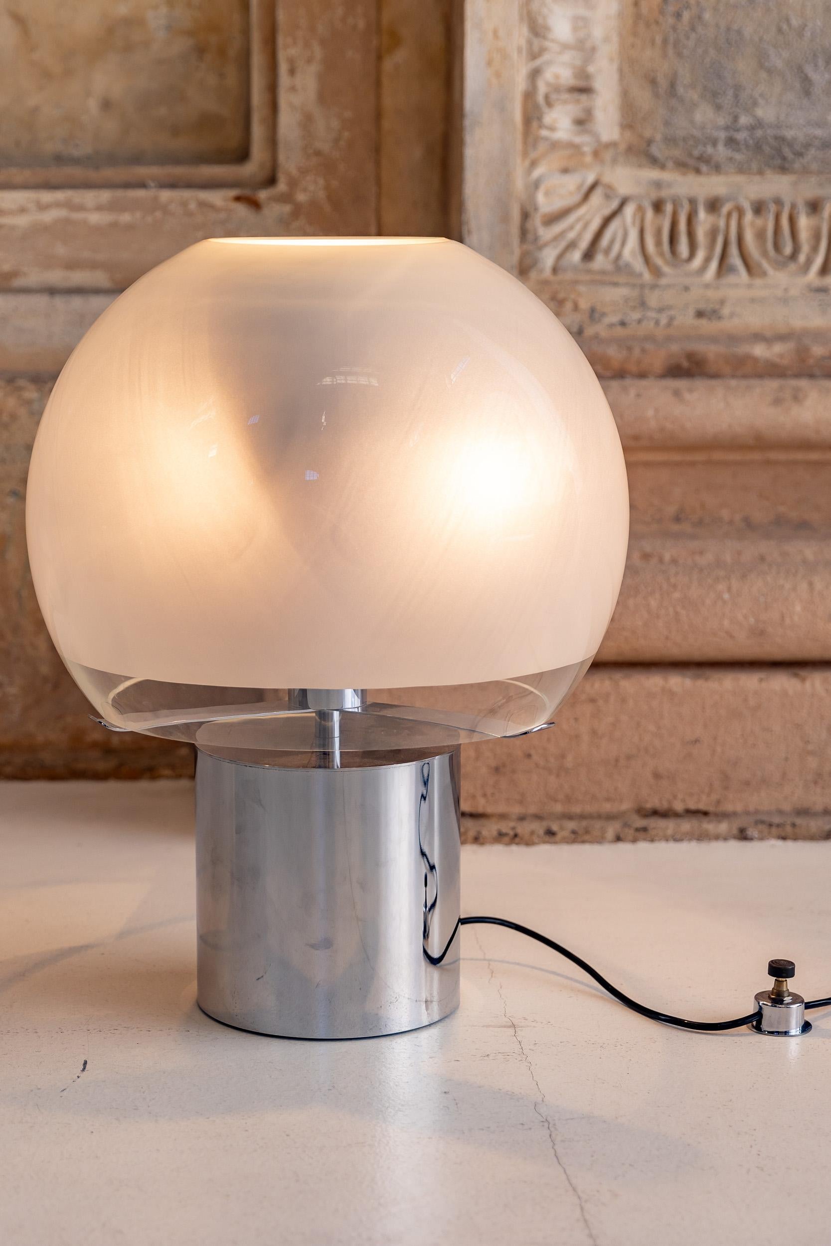 Italian midcentury Porcino table lamp by Luigi Caccia Dominioni 8