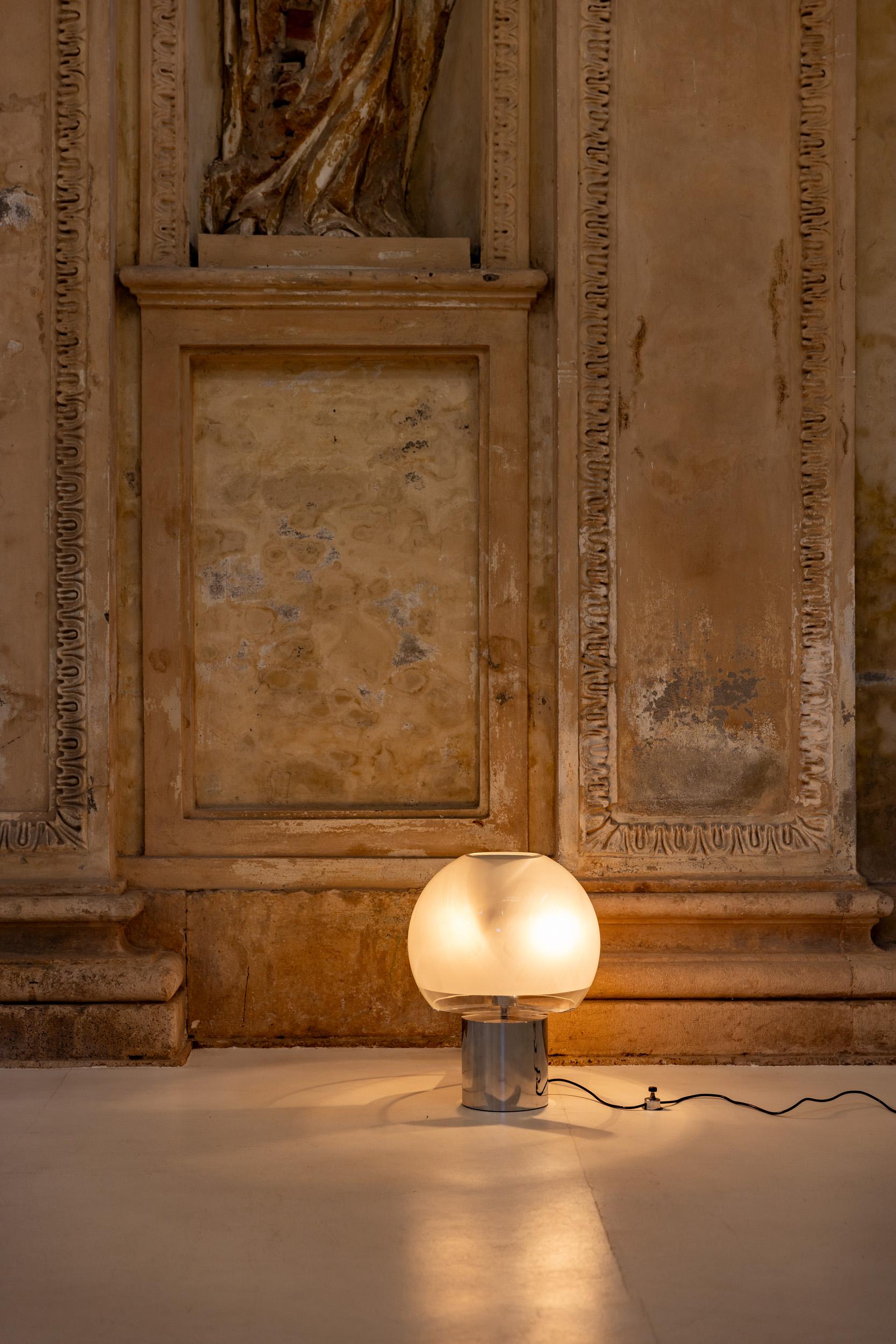 Mid-Century Modern Italian midcentury Porcino table lamp by Luigi Caccia Dominioni