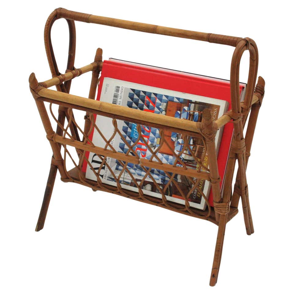 Wicker Magazine Racks and Stands - 73 For Sale at 1stDibs | vintage ...