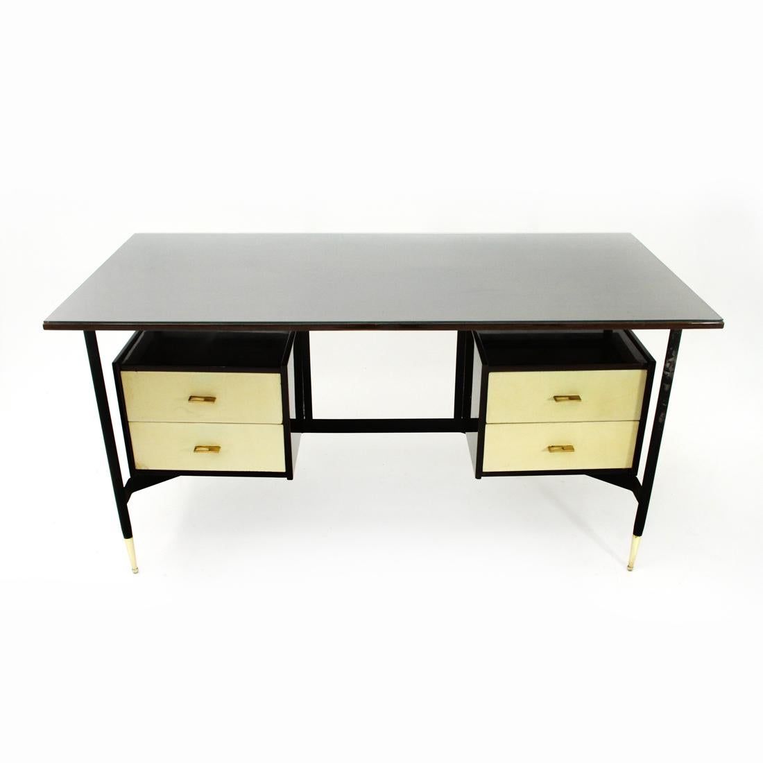 Italian Midcentury RB Rossana Desk, 1950s In Good Condition In Savona, IT