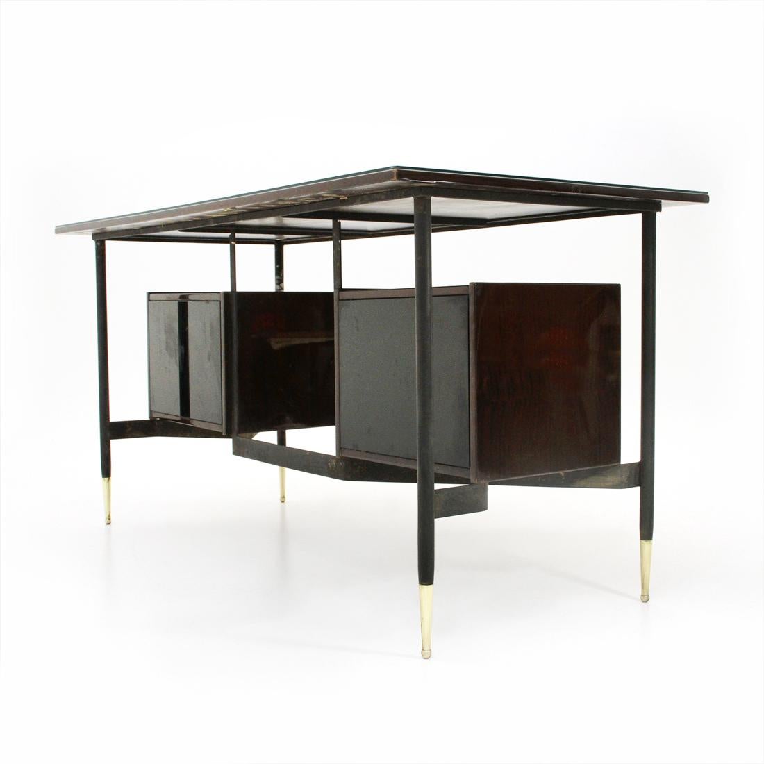 Metal Italian Midcentury RB Rossana Desk, 1950s