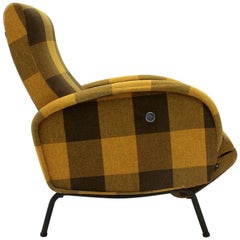 Italian Midcentury Recliner Armchair, 1960s Italian Midcentury Recliner Armchair, 1960s