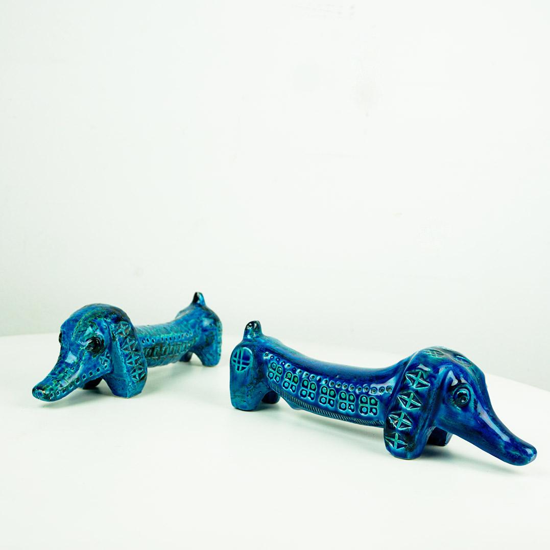 Italienischer Rimini Blu Dachshund aus der Mitte des Jahrhunderts von Aldo Londi für Bitossi 3