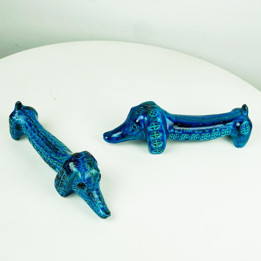 Italienischer Rimini Blu Dachshund aus der Mitte des Jahrhunderts von Aldo Londi für Bitossi 4