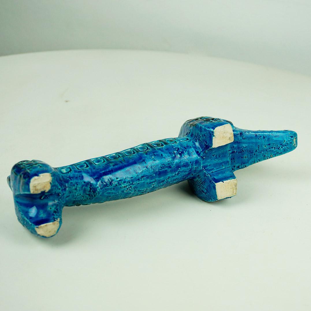 Italian Midcentury Rimini Blu Dachshund by Aldo Londi for Bitossi 4