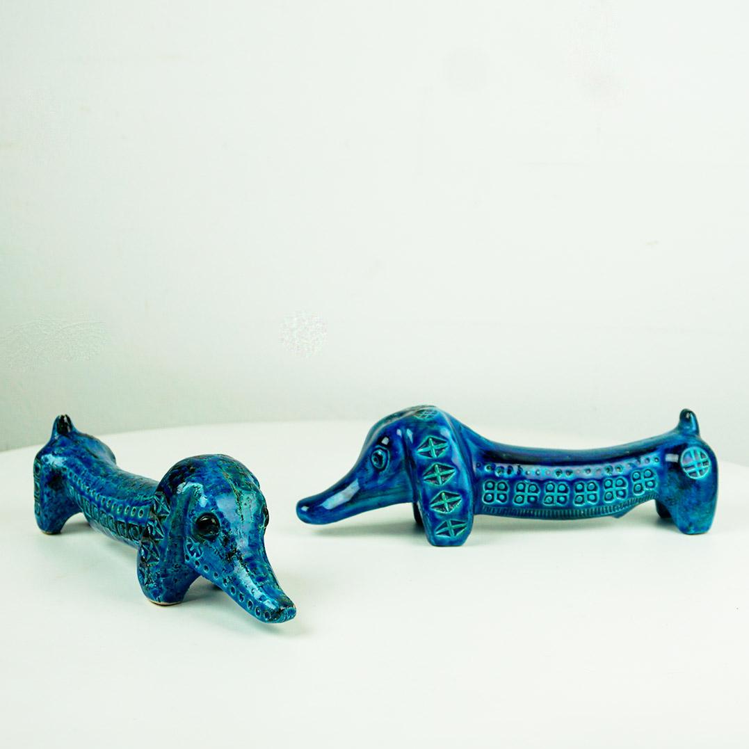 Italienischer Rimini Blu Dachshund aus der Mitte des Jahrhunderts von Aldo Londi für Bitossi 5