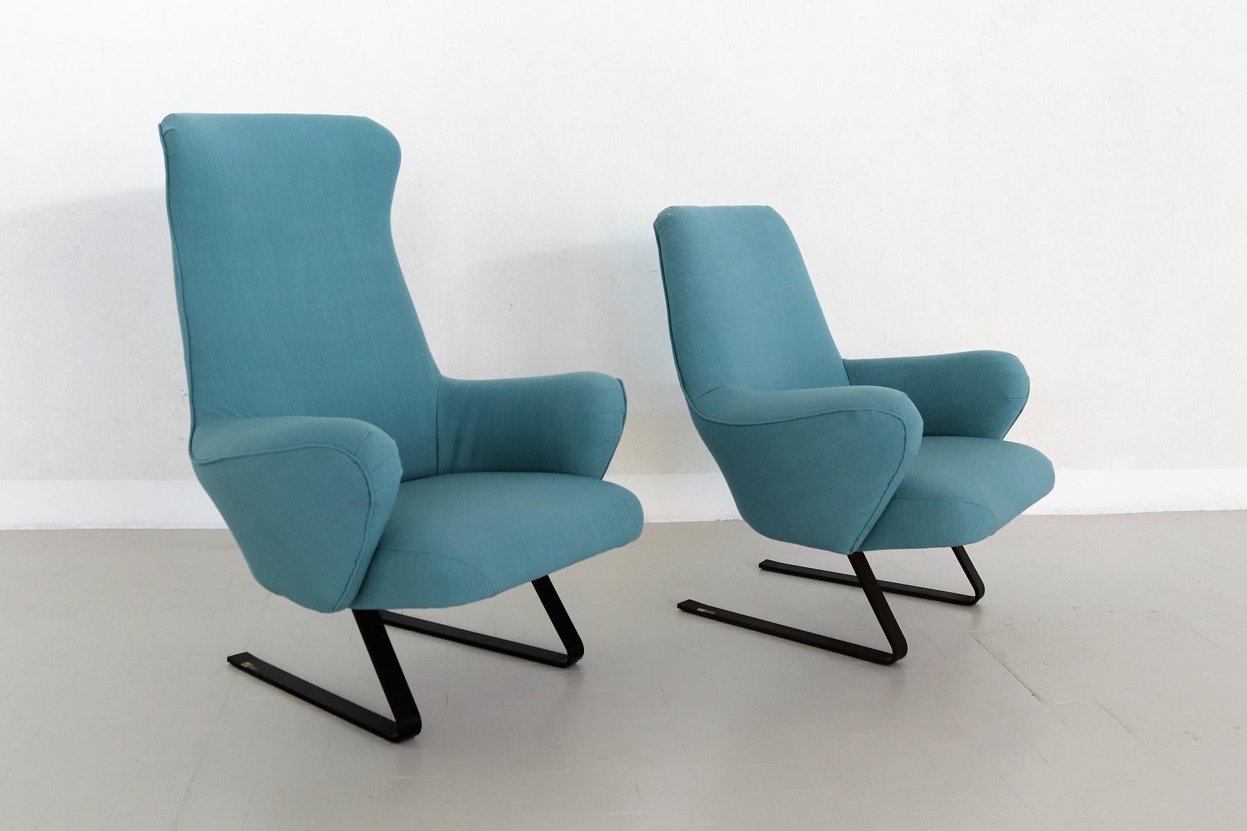 Italian Midcentury Rocking Armchairs by Gianni Moscatelli for Formanova, 1960s In Good Condition In Morazzone, Varese