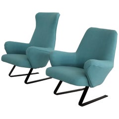 Vintage Italian Midcentury Rocking Armchairs by Gianni Moscatelli for Formanova, 1960s