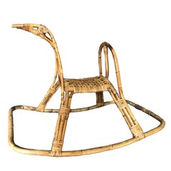 Used Italian Midcentury Rocking Horse Sculpture