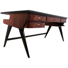 Italian Midcentury Rosewood Desk