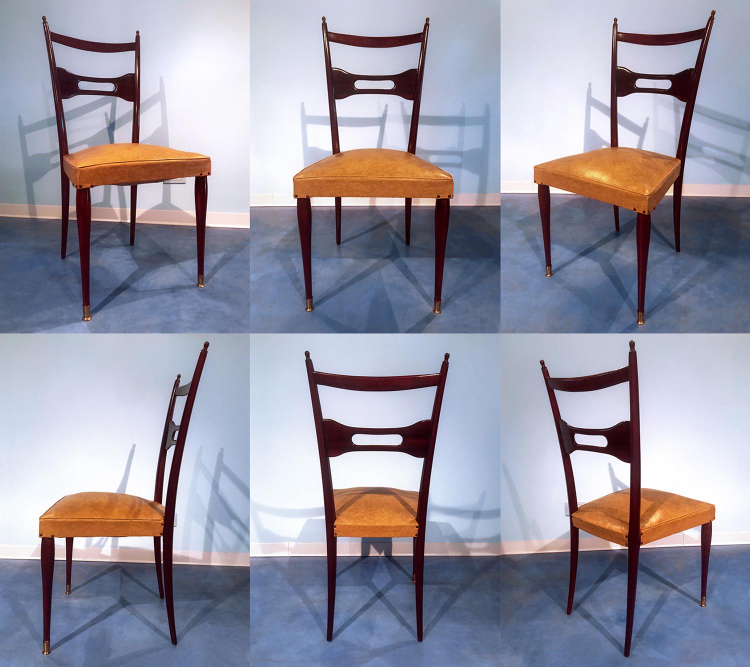 Italian Midcentury Rosewood Dining Room Set, 1950s 13