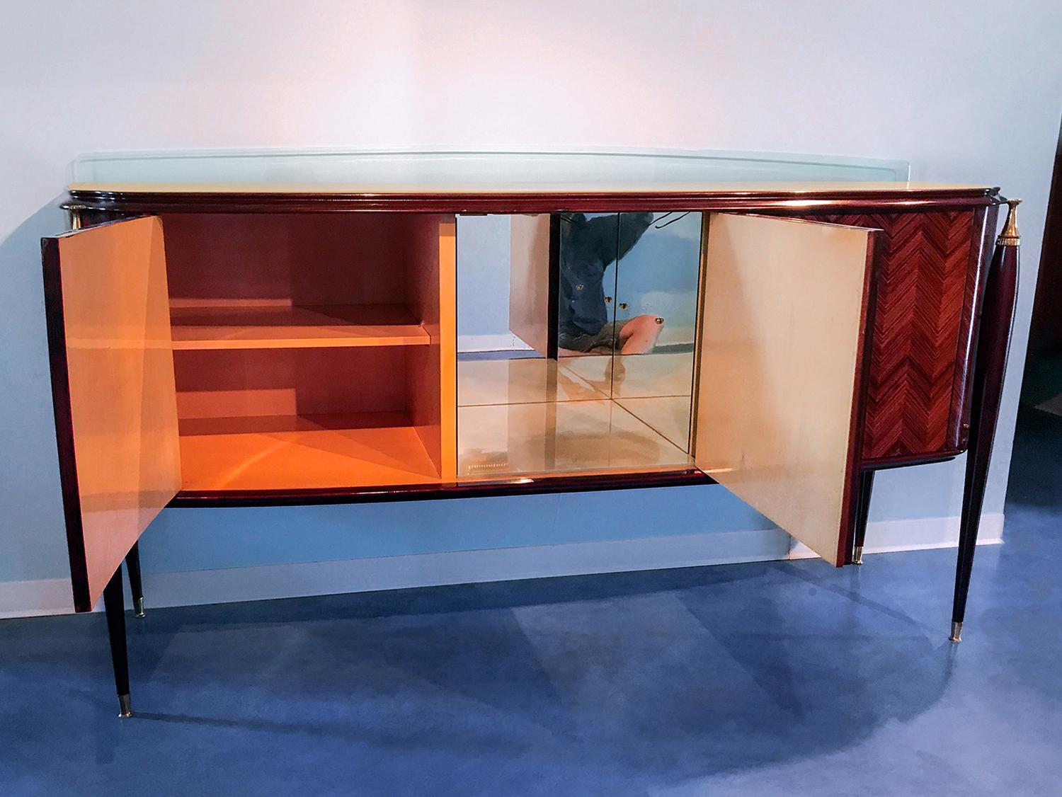 Italian Midcentury Rosewood Dining Room Set, 1950s 4