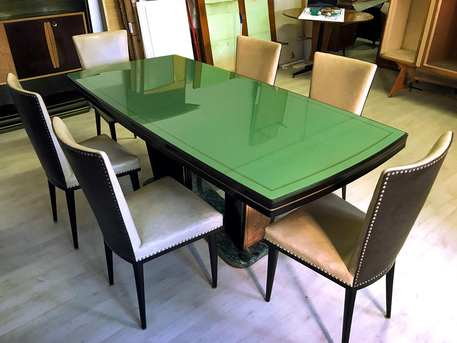 Italian Midcentury Rosewood Dining Room Set by Vittorio Dassi, 1950s 13