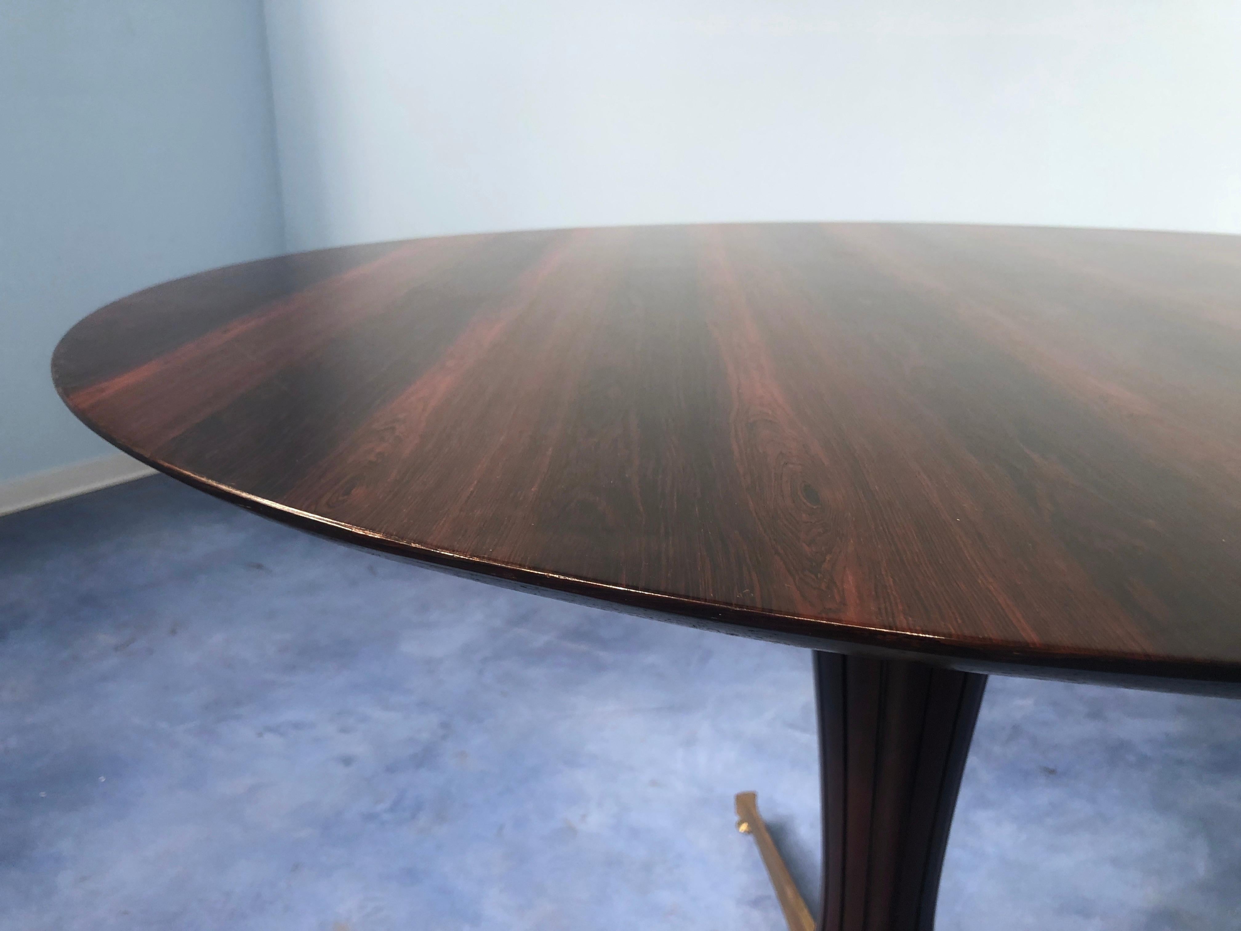 Italian Midcentury Teak Table Attributed to Paolo Buffa, 1950s For Sale 7