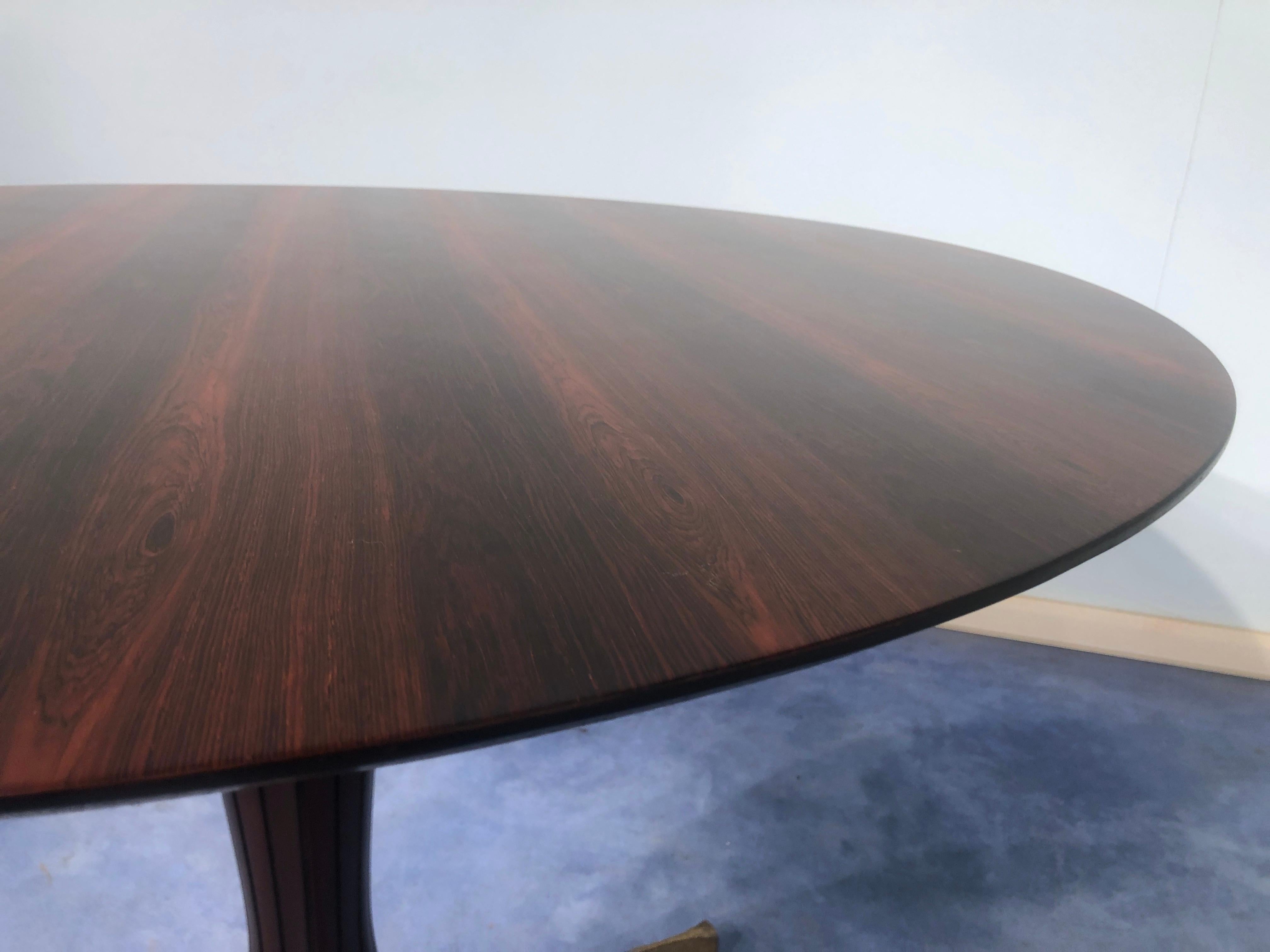 Italian Midcentury Teak Table Attributed to Paolo Buffa, 1950s For Sale 8