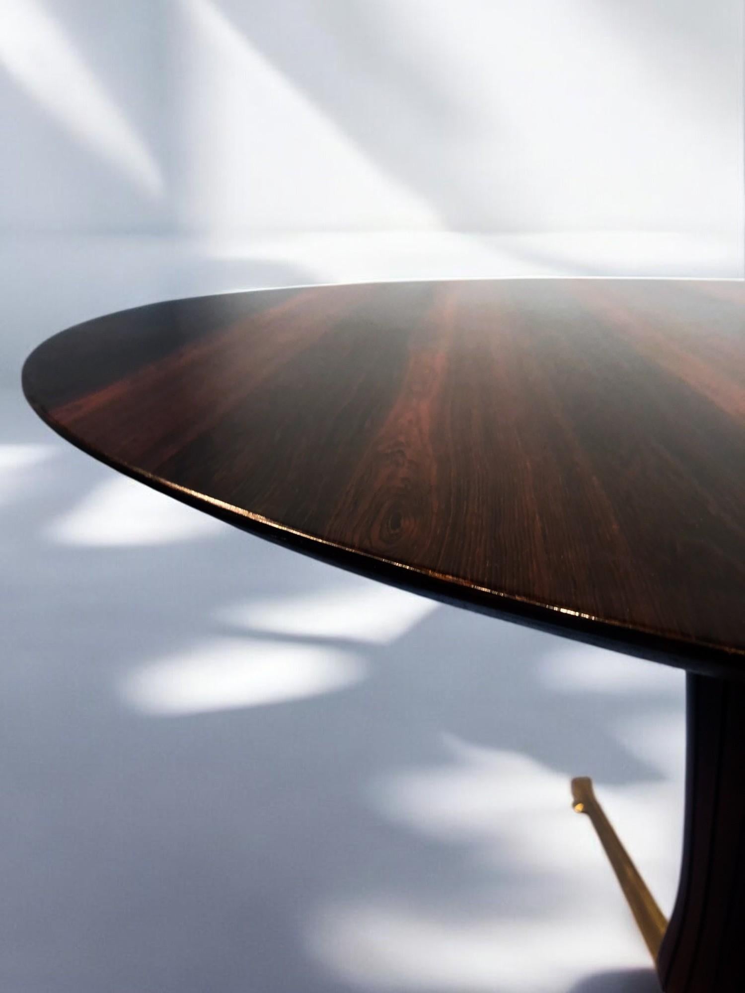 Italian Midcentury Rosewood Table Attributed to Paolo Buffa, 1950s For Sale 6