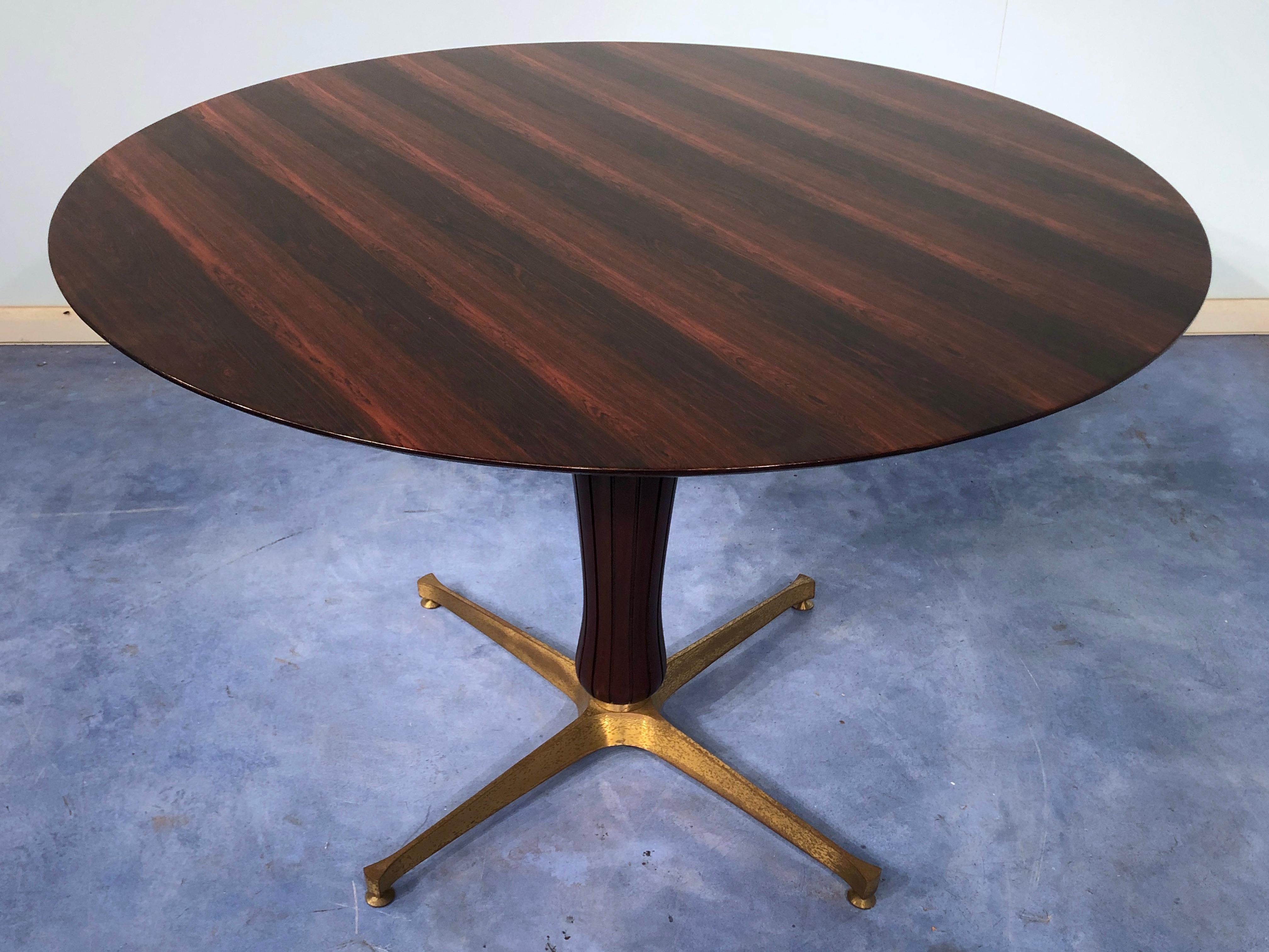 Mid-Century Modern Italian Midcentury Teak Table Attributed to Paolo Buffa, 1950s For Sale